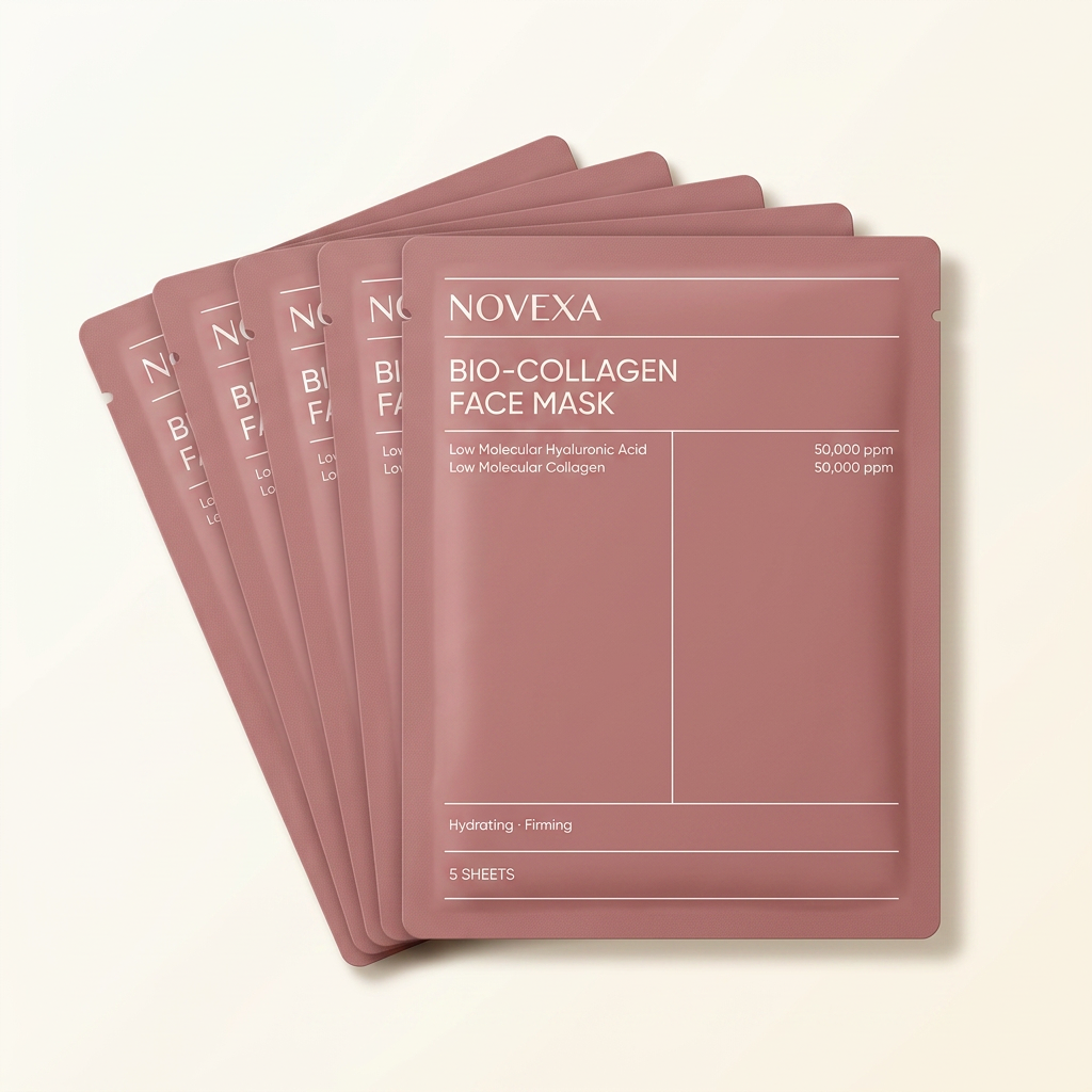 NOVEXA Korean Bio-Collagen Face Mask 5-Pack